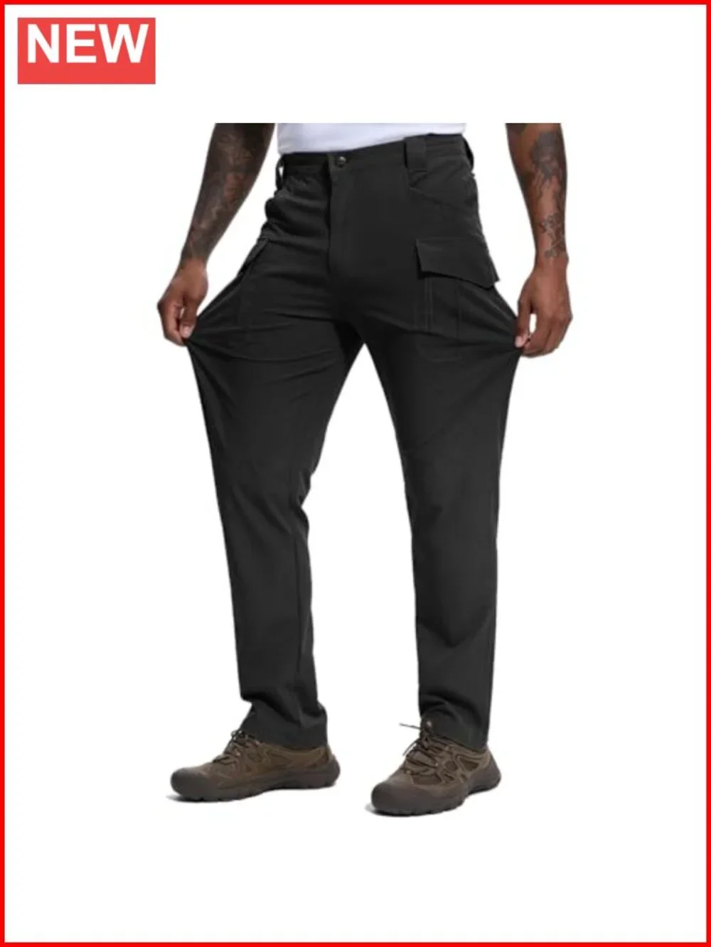 Men's Hiking Cargo Pants Lightweight Quick Dry Tactical Pants with 9 Pockets